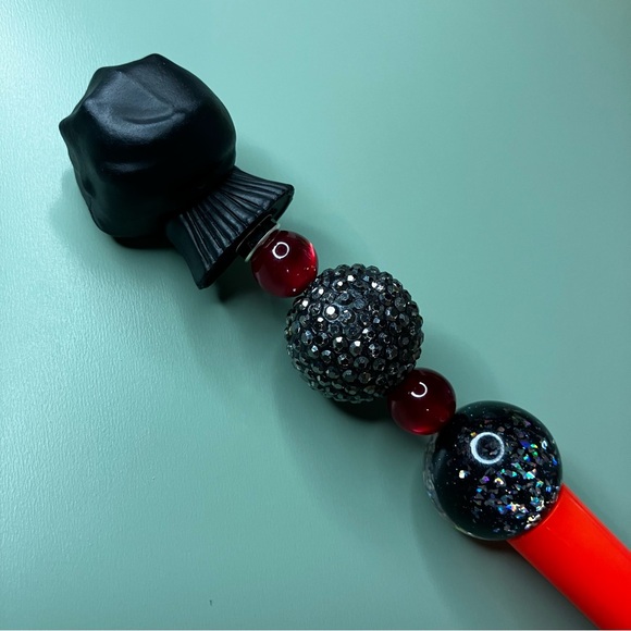 Darth Maul Star Wars Repurposed Doorable Handmade Beaded Pen - Picture 4 of 7